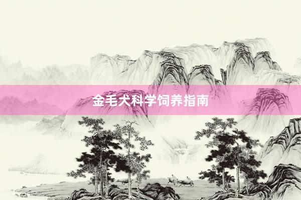 金毛犬科学饲养指南
